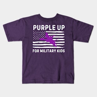 PURPLE UP FOR MILITARY KIDS 2024 Kids T-Shirt